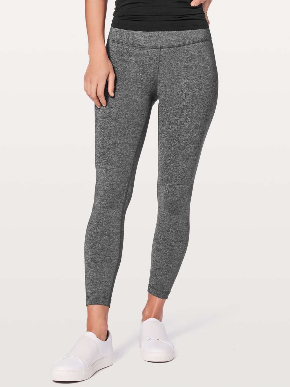 Lululemon Wonder Under Heather Charcoal Leggings